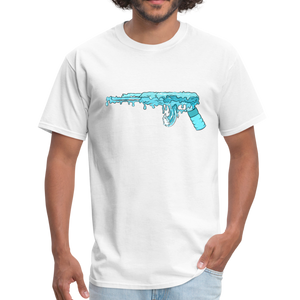 Wave Rifle T-Shirt (Make Waves Not War) - white