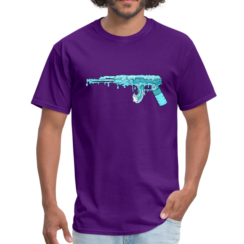 Wave Rifle T-Shirt (Make Waves Not War) - purple