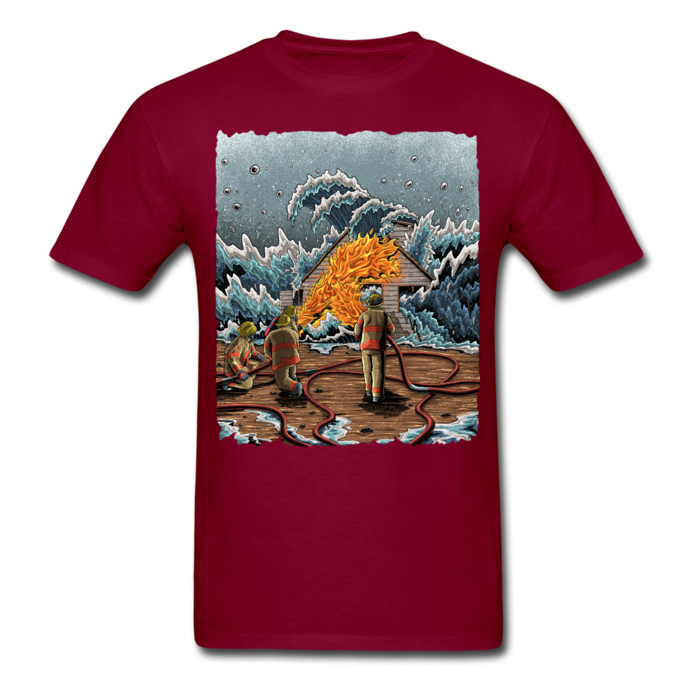 "Heatwave" Unisex T-Shirt - burgundy